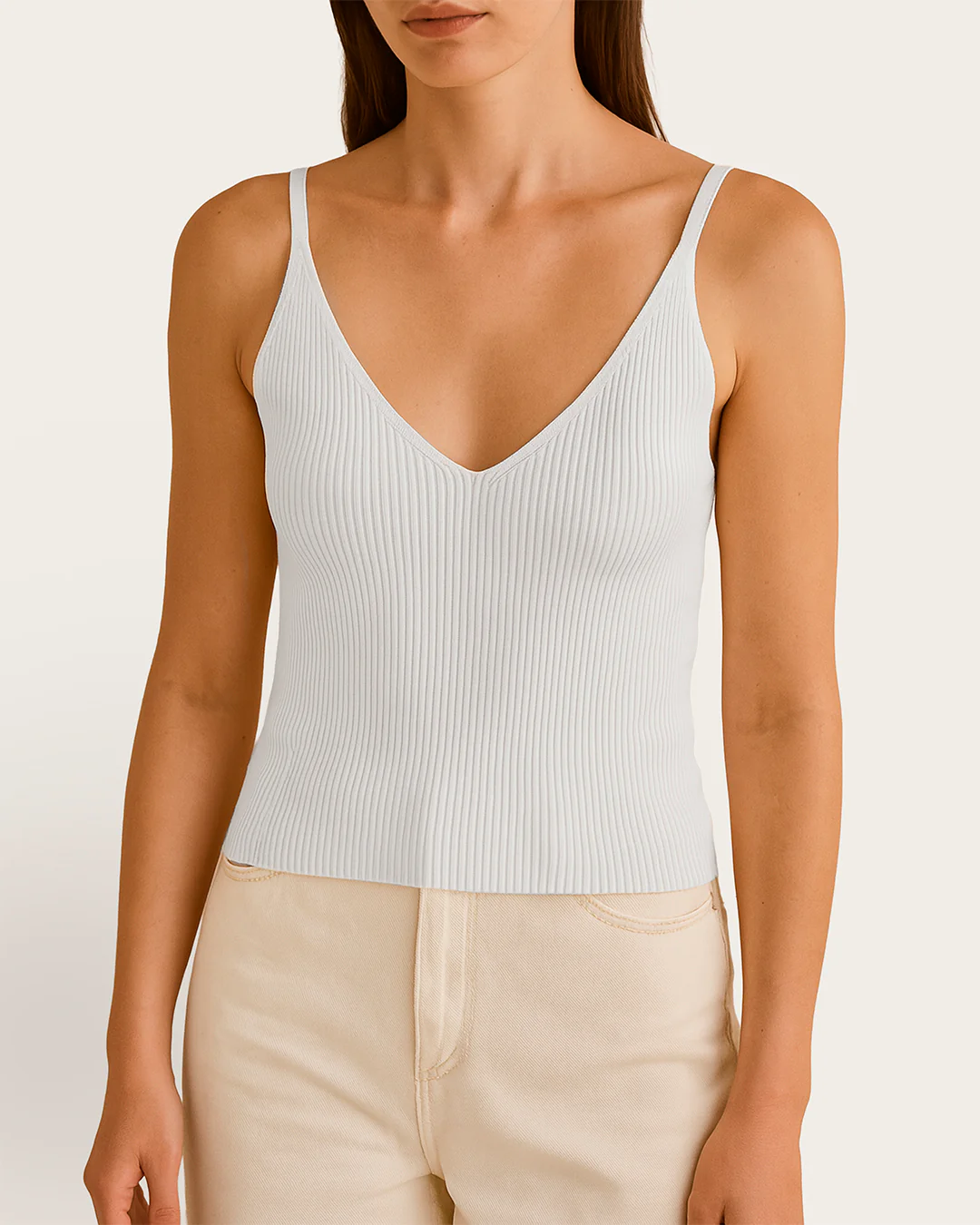 Top Cuello Pico Tirantes - Imagen 3